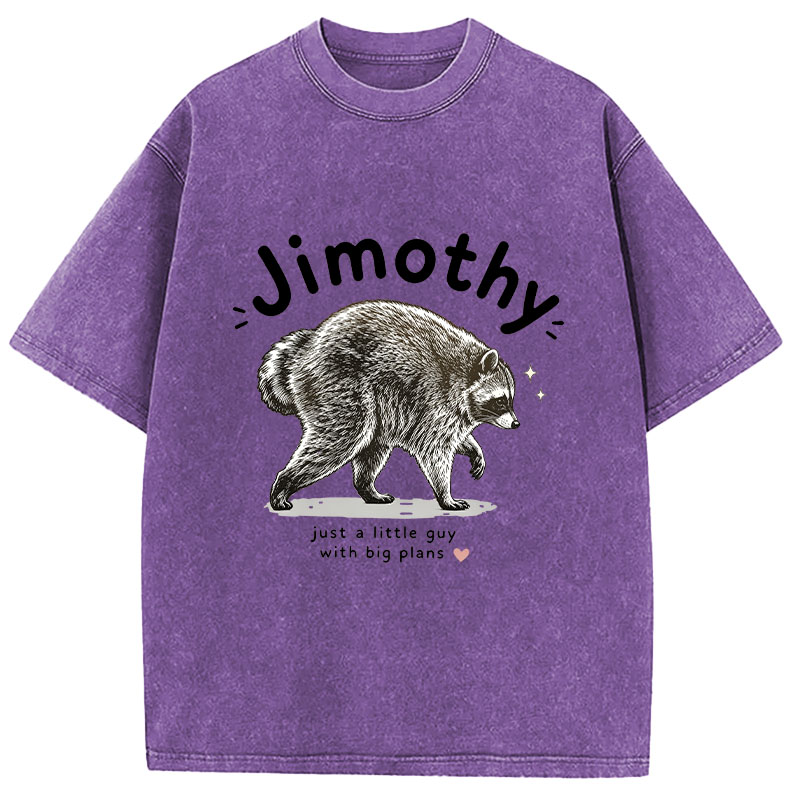 Tokyocanvas Jimothy Just A Little Guy With Big Plans Washed T-Shirt