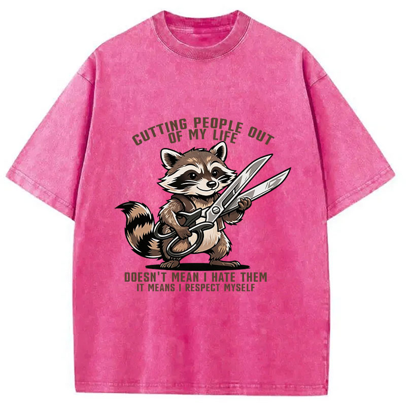 Tokyocanvas Cutting People out of My Life Washed T-Shirt