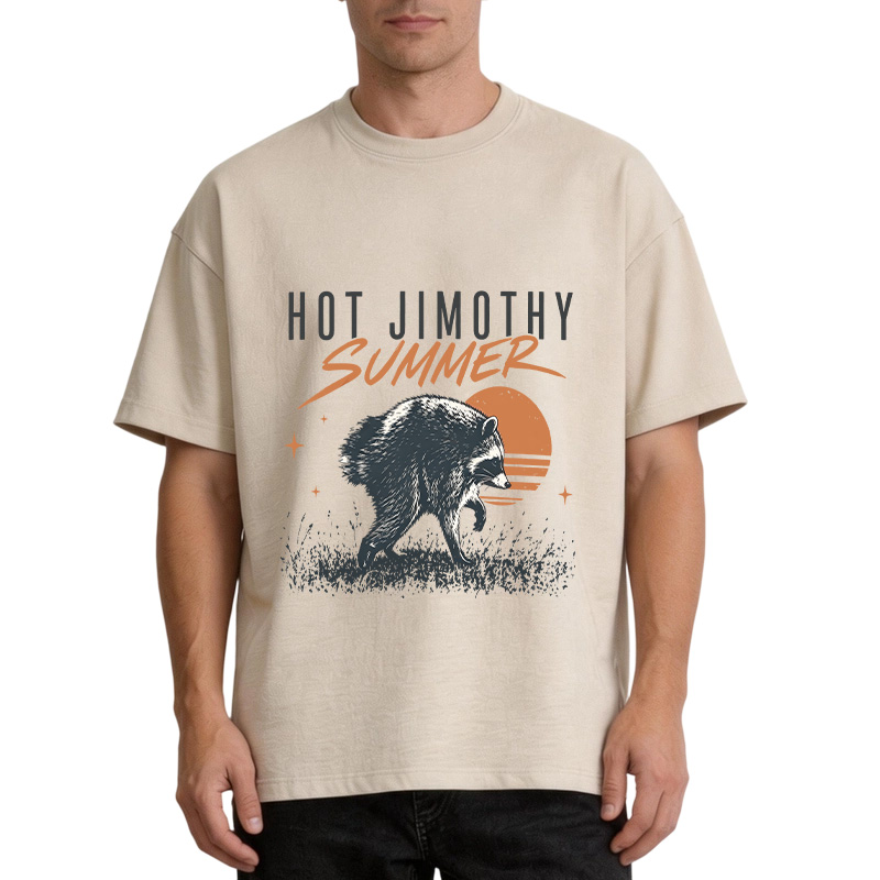 Tokyocanvas Hot Jimothy Summer Raccoon Washed T-Shirt