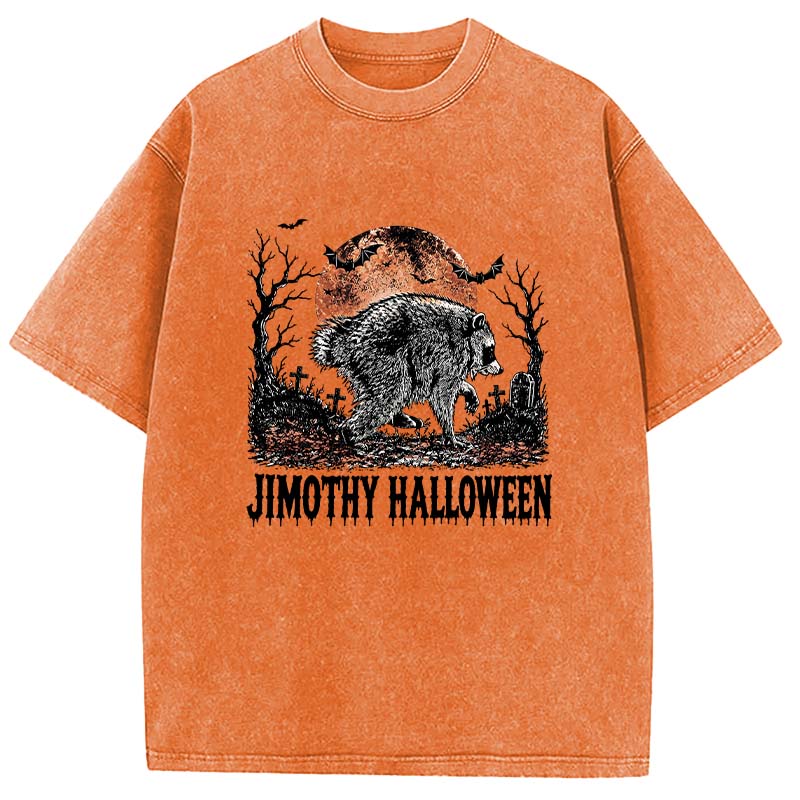 Tokyocanvas Jimothy Raccoon Washed T-Shirt