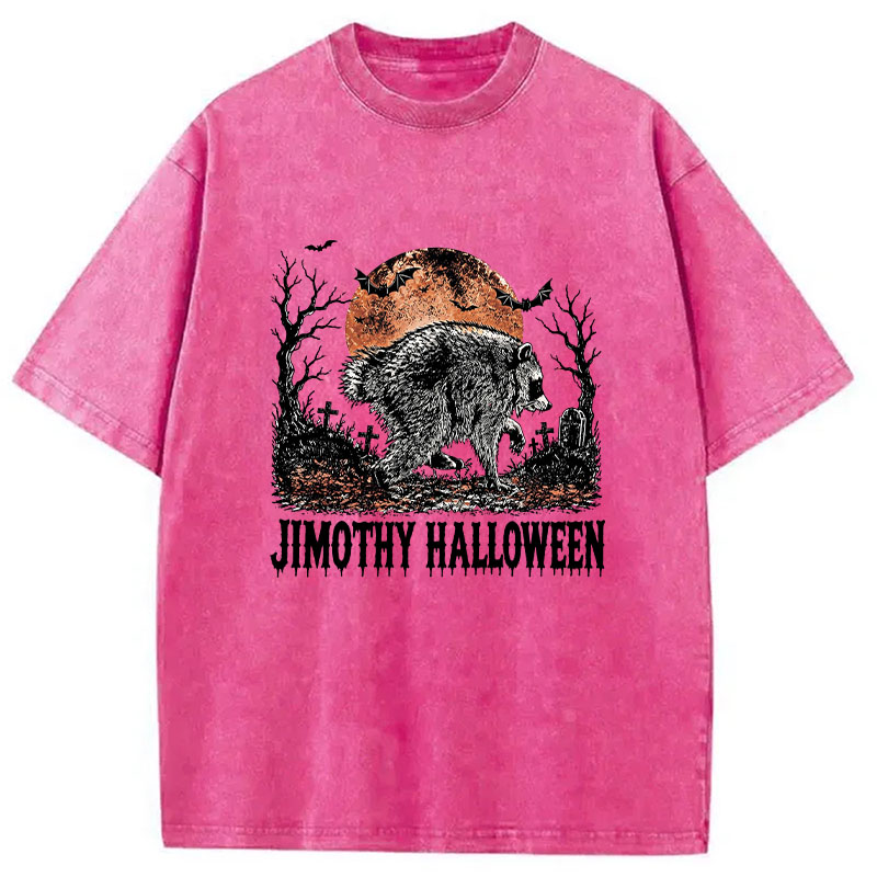 Tokyocanvas Jimothy Raccoon Washed T-Shirt