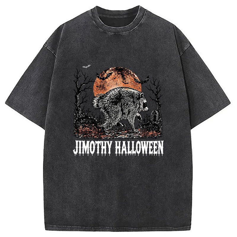 Tokyocanvas Jimothy Raccoon Washed T-Shirt