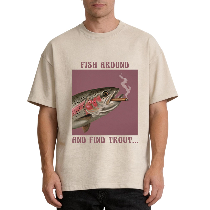 Tokyocanvas Smoking Trout Washed T-Shirt