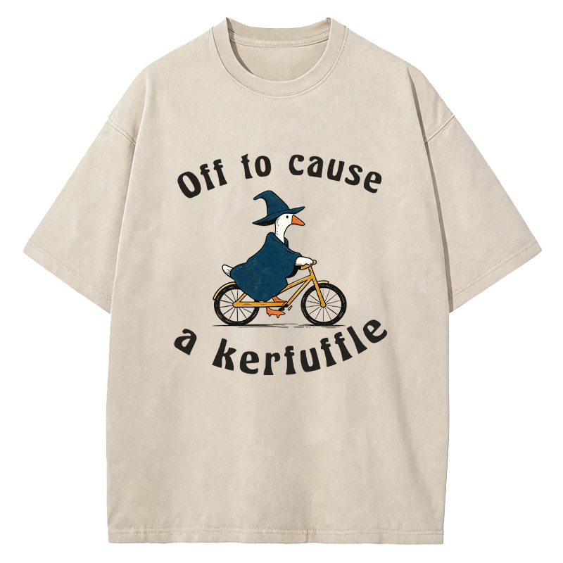 Tokyocanvas Goose Wizard Washed T-Shirt