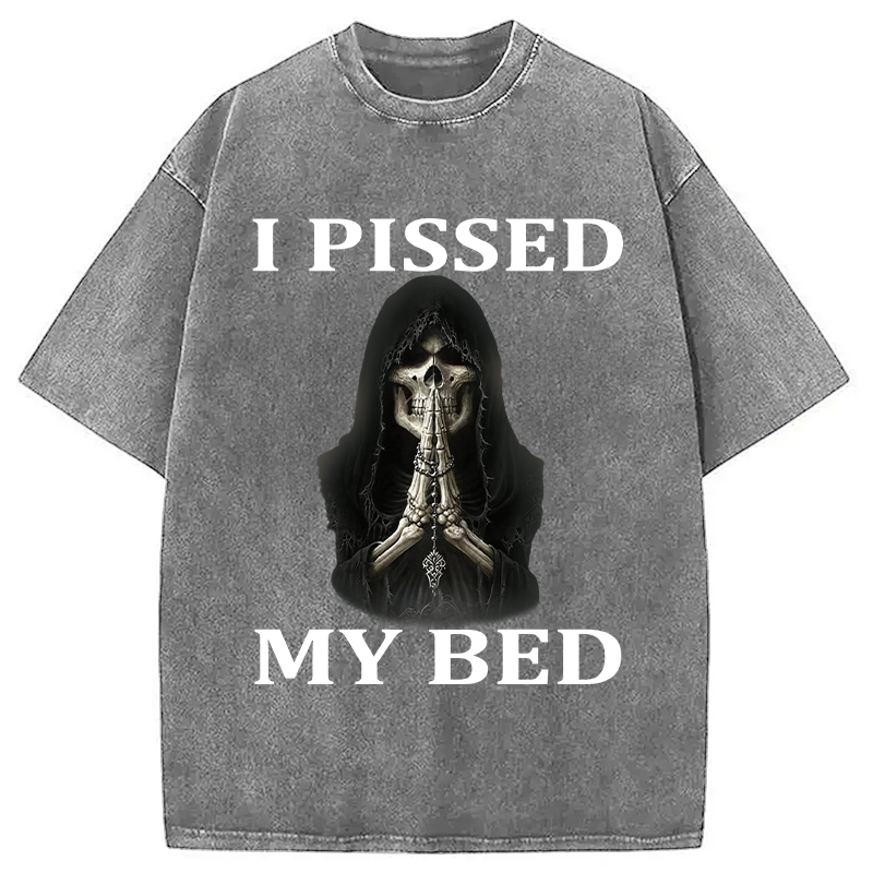 Tokyocanvas I Pissed My Bed Washed T-Shirt