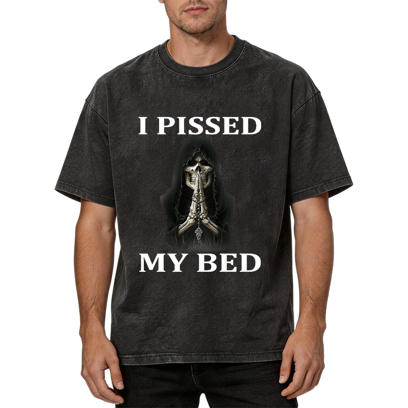 Tokyocanvas I Pissed My Bed Washed T-Shirt