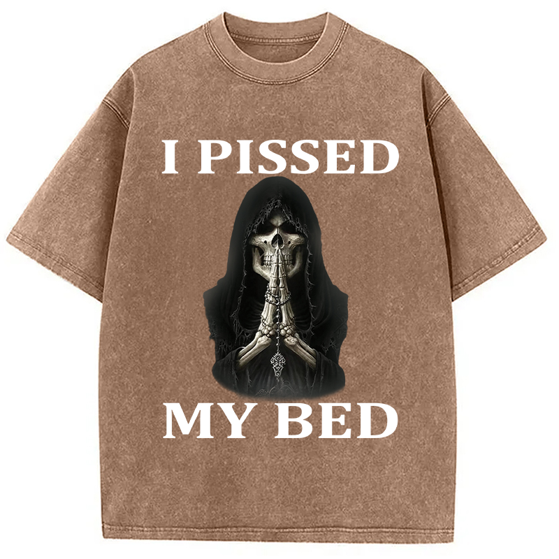 Tokyocanvas I Pissed My Bed Washed T-Shirt