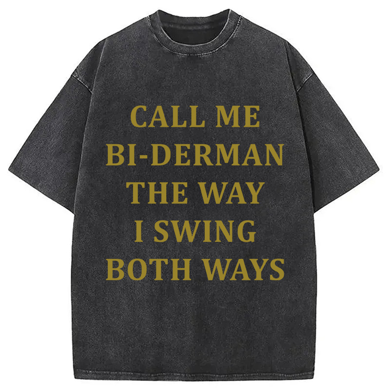 Tokyocanvas CALL ME BI-DERMAN Washed T-Shirt