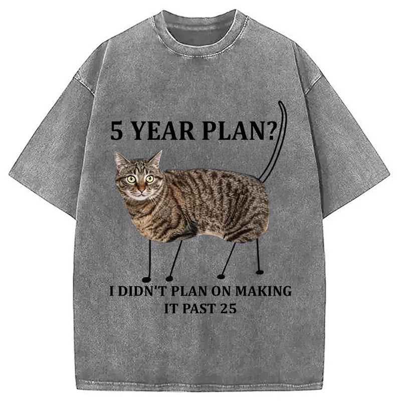 Tokyocanvas 5 Year Plan Unisex Washed T-Shirt