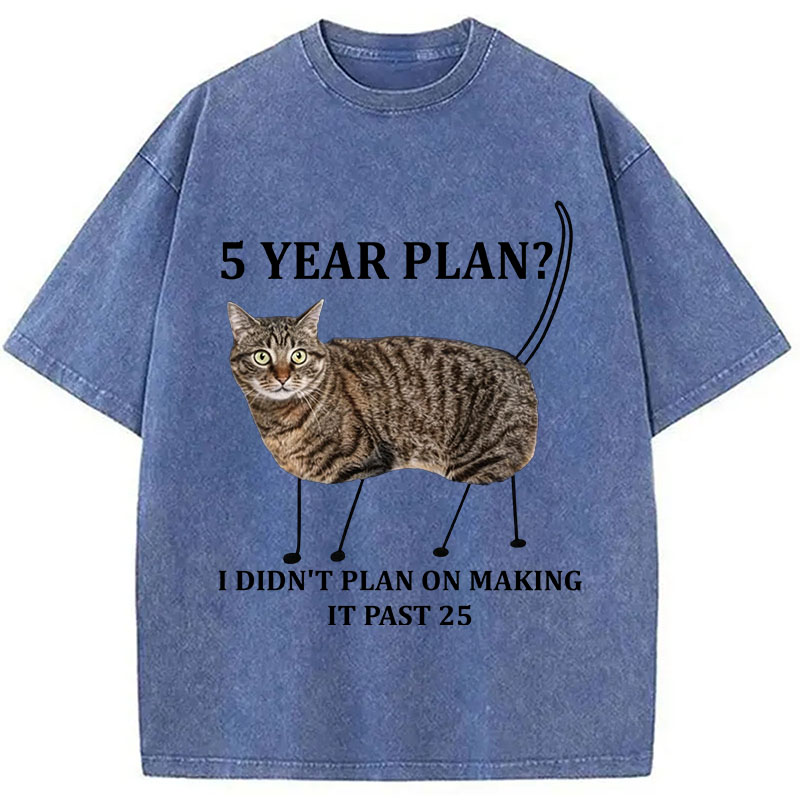 Tokyocanvas 5 Year Plan Unisex Washed T-Shirt