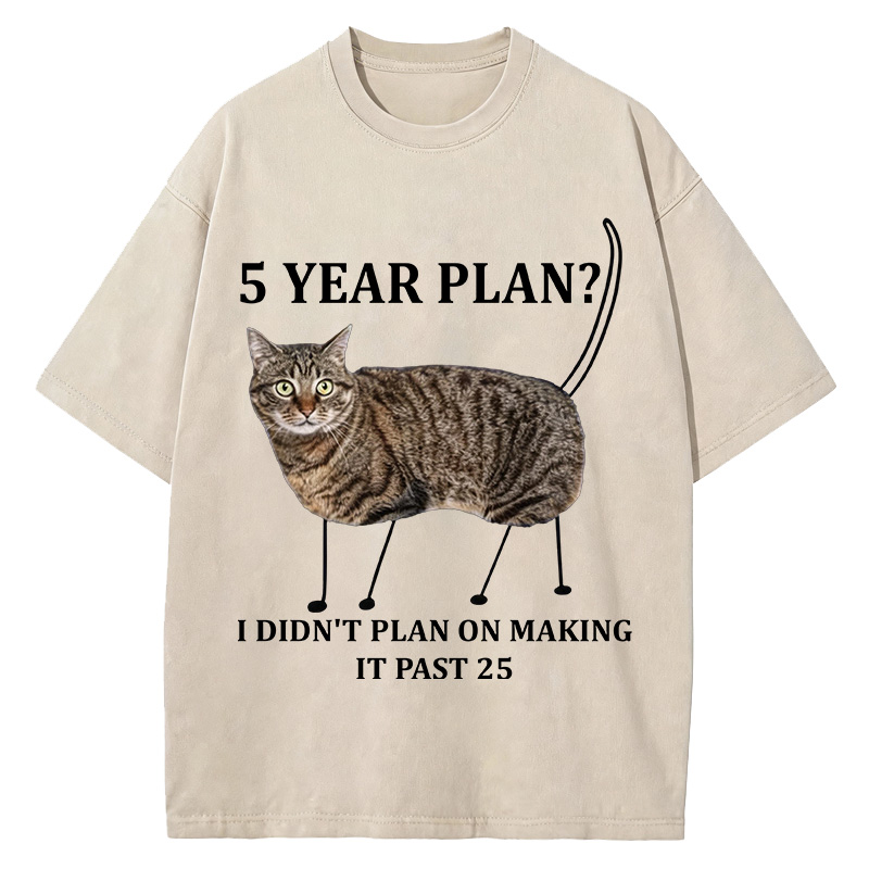 Tokyocanvas 5 Year Plan Unisex Washed T-Shirt