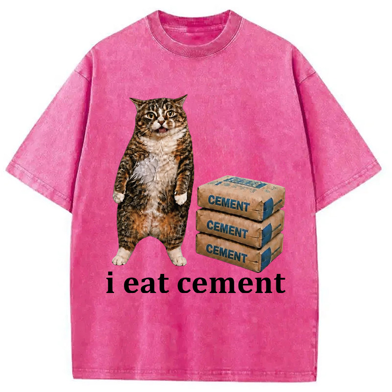 Tokyocanvas I Eat Cement  Washed T-Shirt