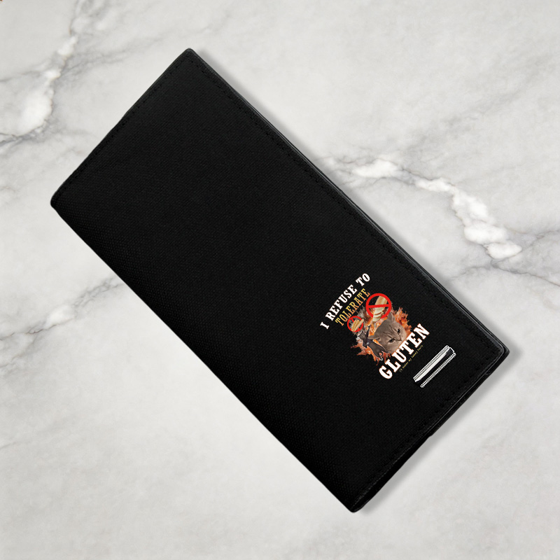 Tokyocanvas I Refuse to Tolerate Gluten Canvas Wallet