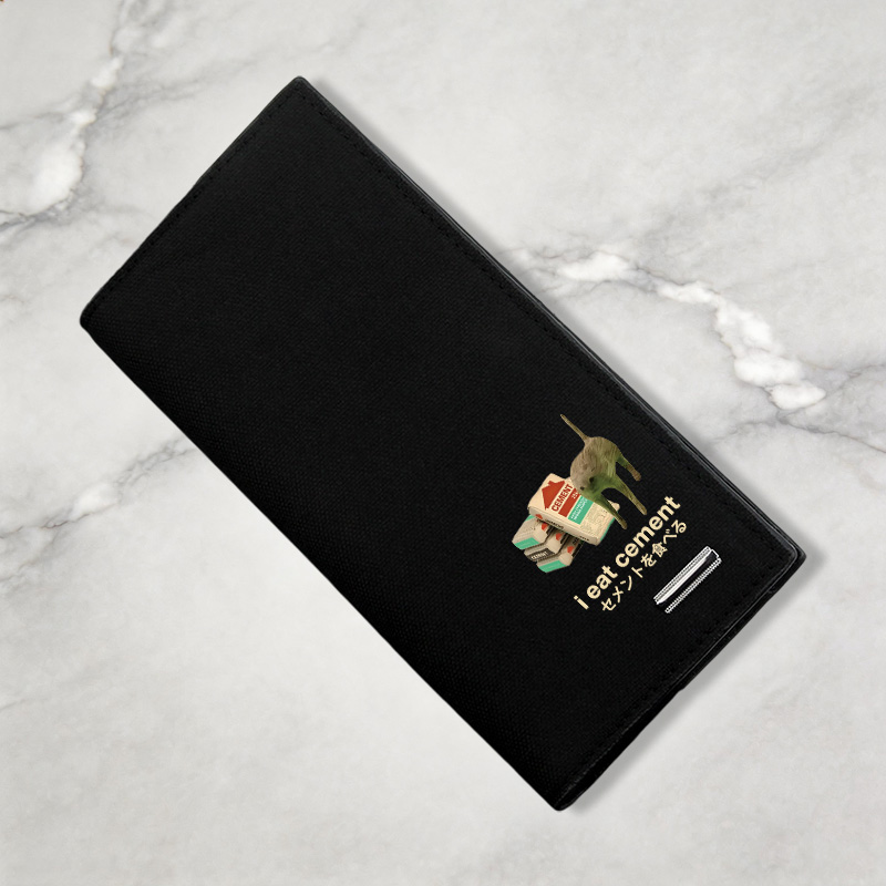 Tokyocanvas I Eat Cement Canvas Wallet
