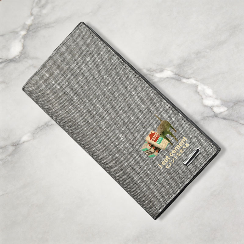 Tokyocanvas I Eat Cement Canvas Wallet
