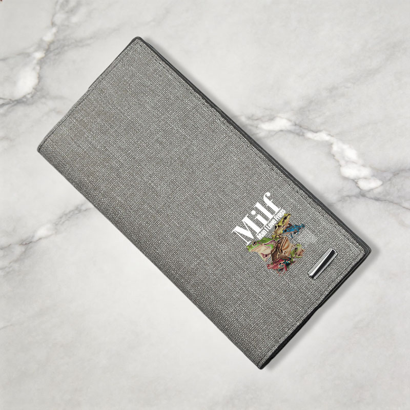 Tokyocanvas Man I Love Frogs Meme Canvas Wallet