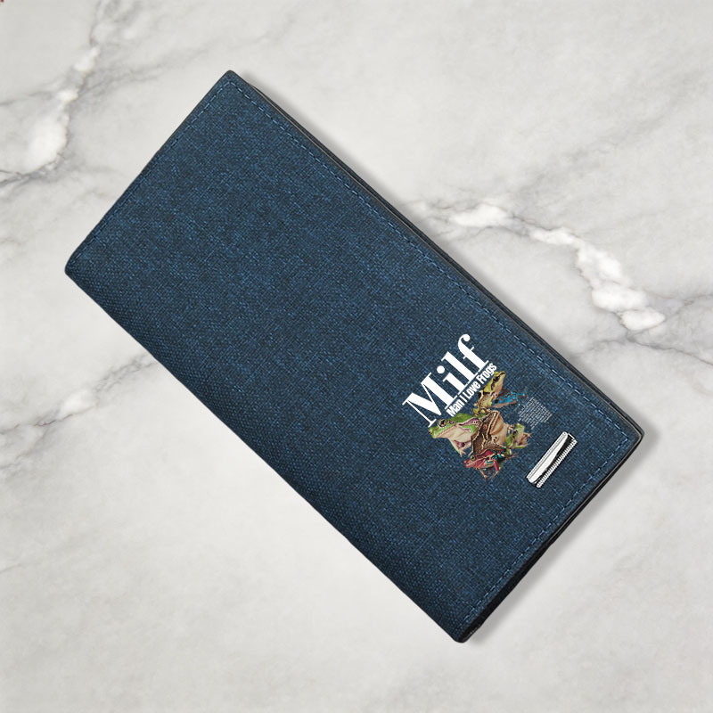 Tokyocanvas Man I Love Frogs Meme Canvas Wallet