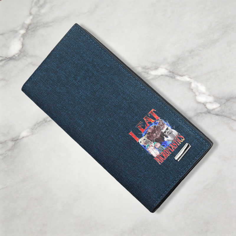 Tokyocanvas I Eat Microplastics Canvas Wallet