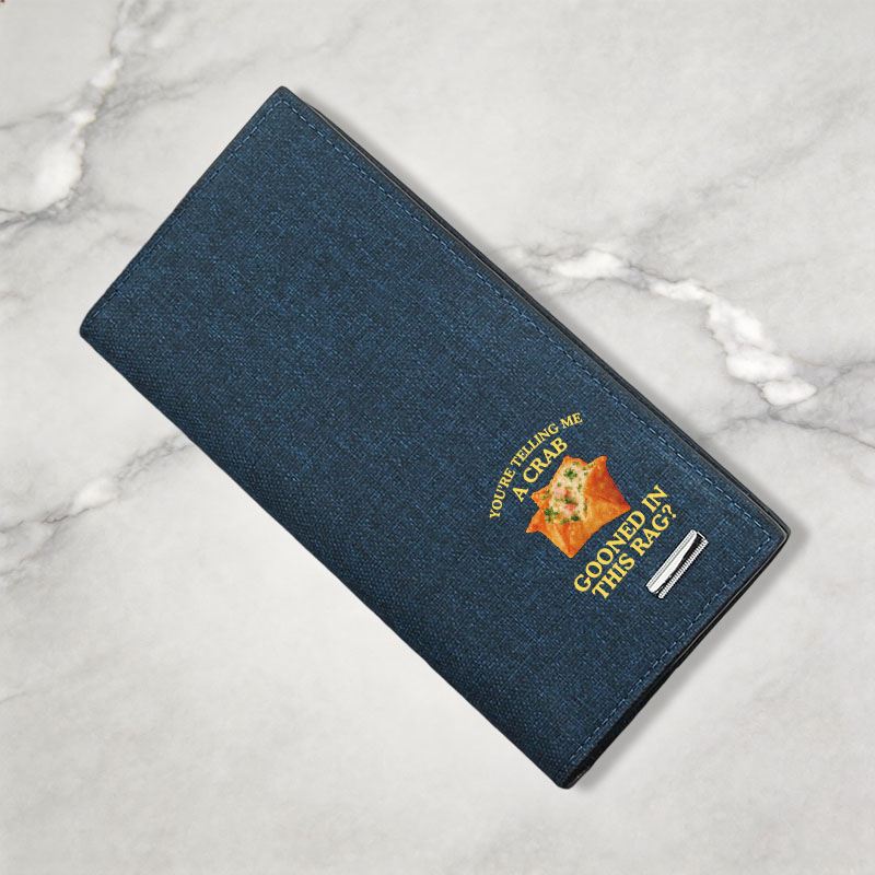 Tokyocanvas You're Telling Me A Crab Rangoon Meme Canvas Wallet