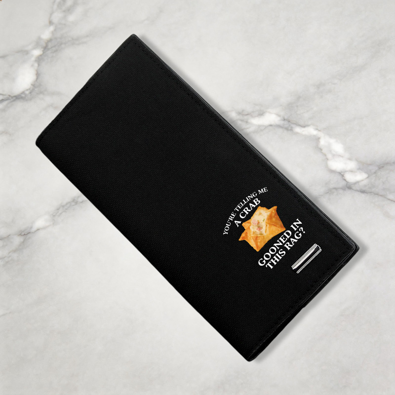 Tokyocanvas You're Telling Me A Crab Canvas Wallet