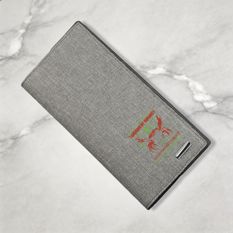 Tokyocanvas Vintage Japanese Crab Jokes Canvas Wallet