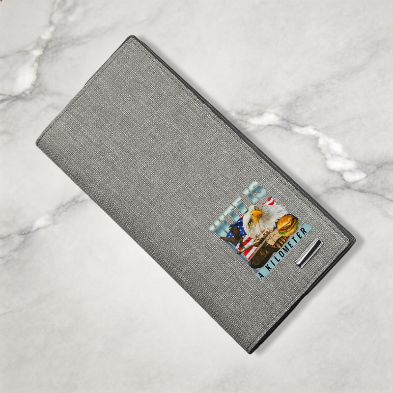 Tokyocanvas WTF Is A Kilometer Meme Canvas Wallet