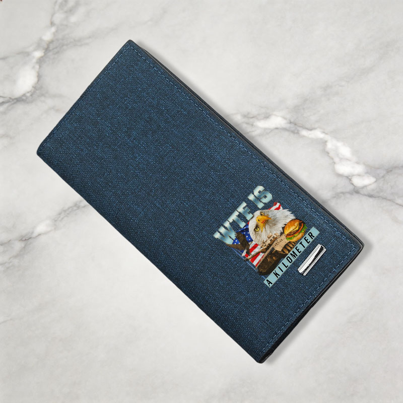 Tokyocanvas WTF Is A Kilometer Meme Canvas Wallet
