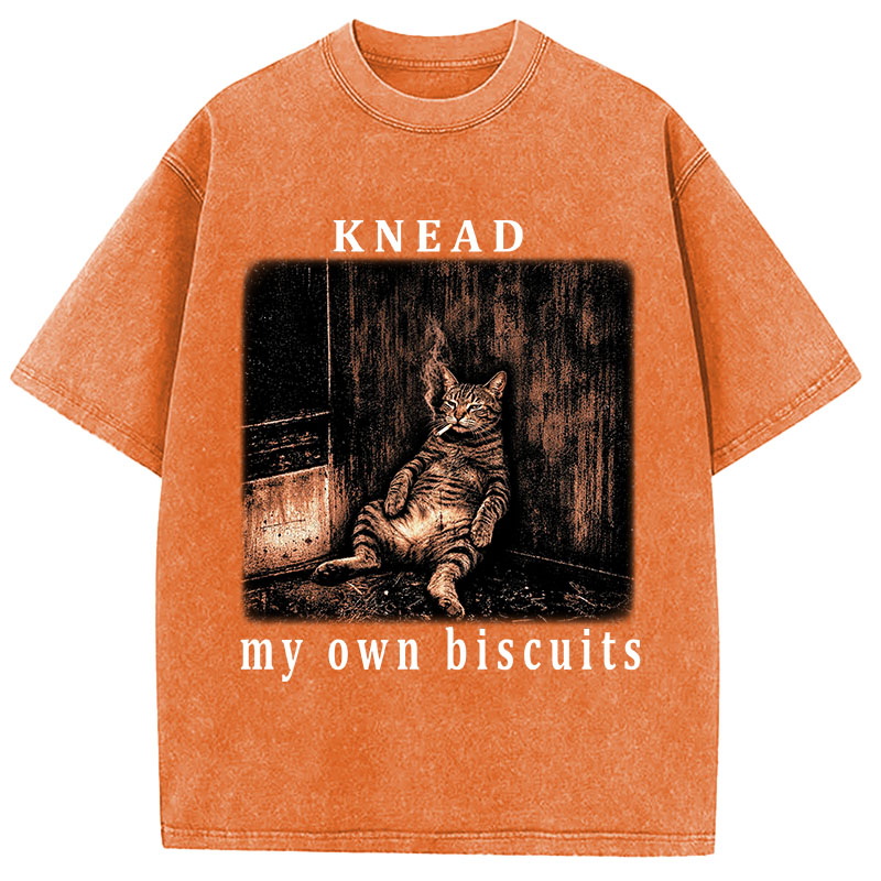 Tokyocanvas Knead Cat Washed T-Shirt