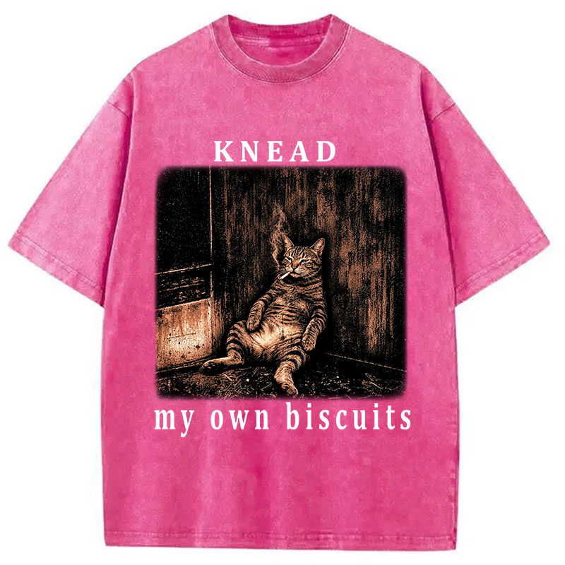 Tokyocanvas Knead Cat Washed T-Shirt