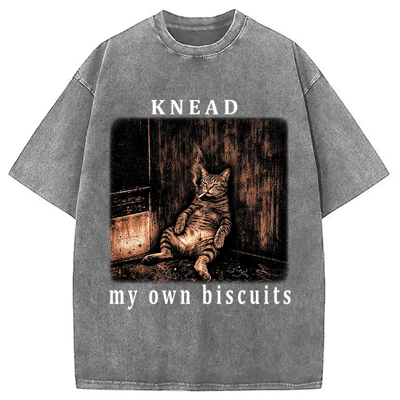 Tokyocanvas Knead Cat Washed T-Shirt