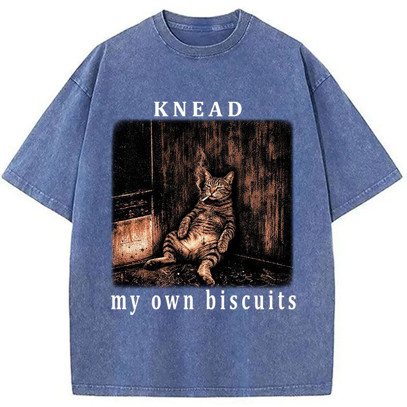 Tokyocanvas Knead Cat Washed T-Shirt