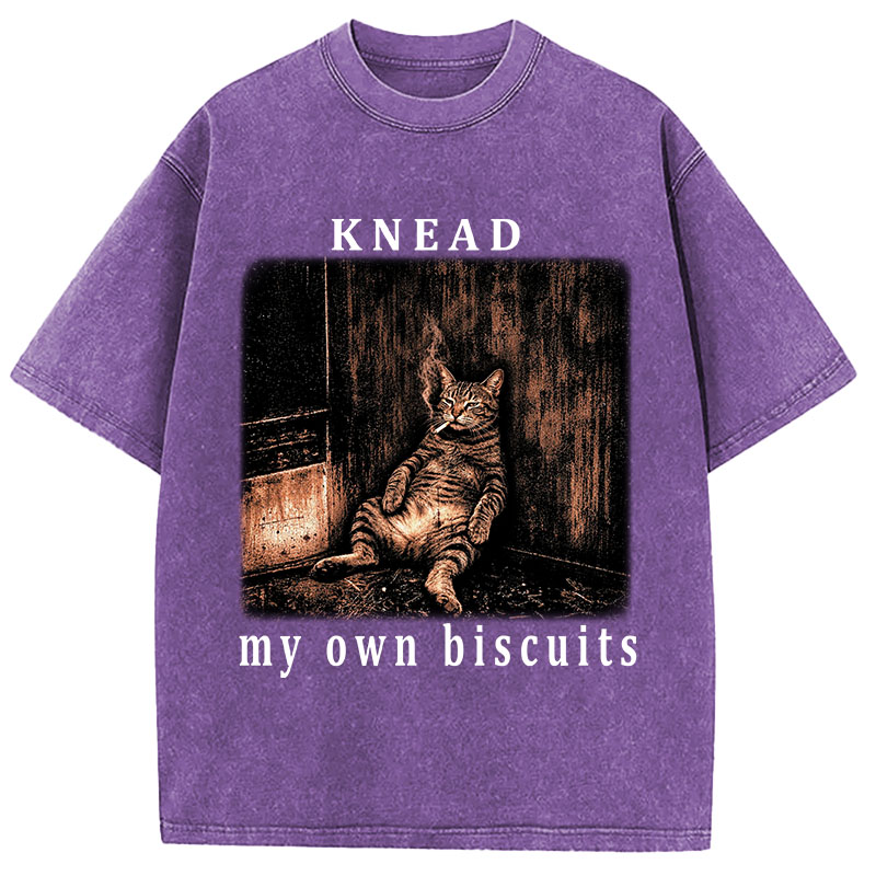 Tokyocanvas Knead Cat Washed T-Shirt