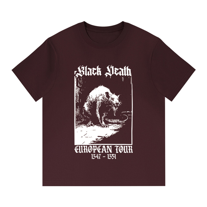 Tokyocanvas Black Death Rat Boxy T-shirt