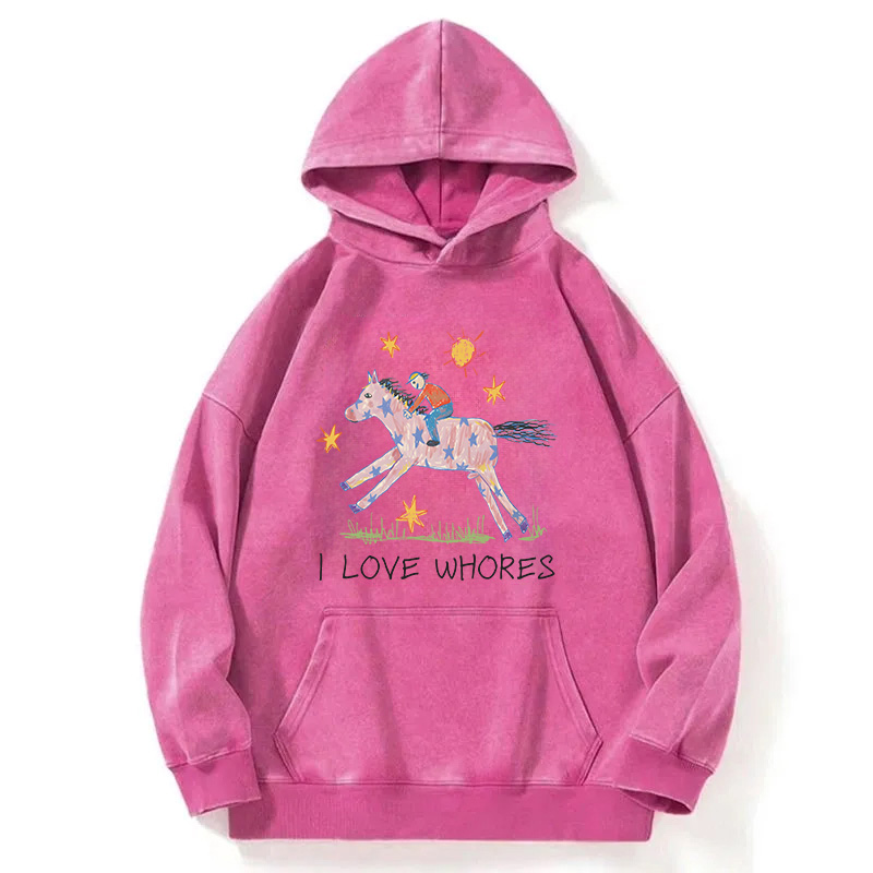 Tokyocanvas I Love Whores Washed Hoodie