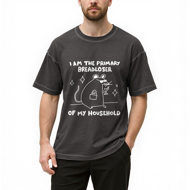 Tokyocanvas I Am the Primary Breadloser of My Household Gradient Washed T-Shirt