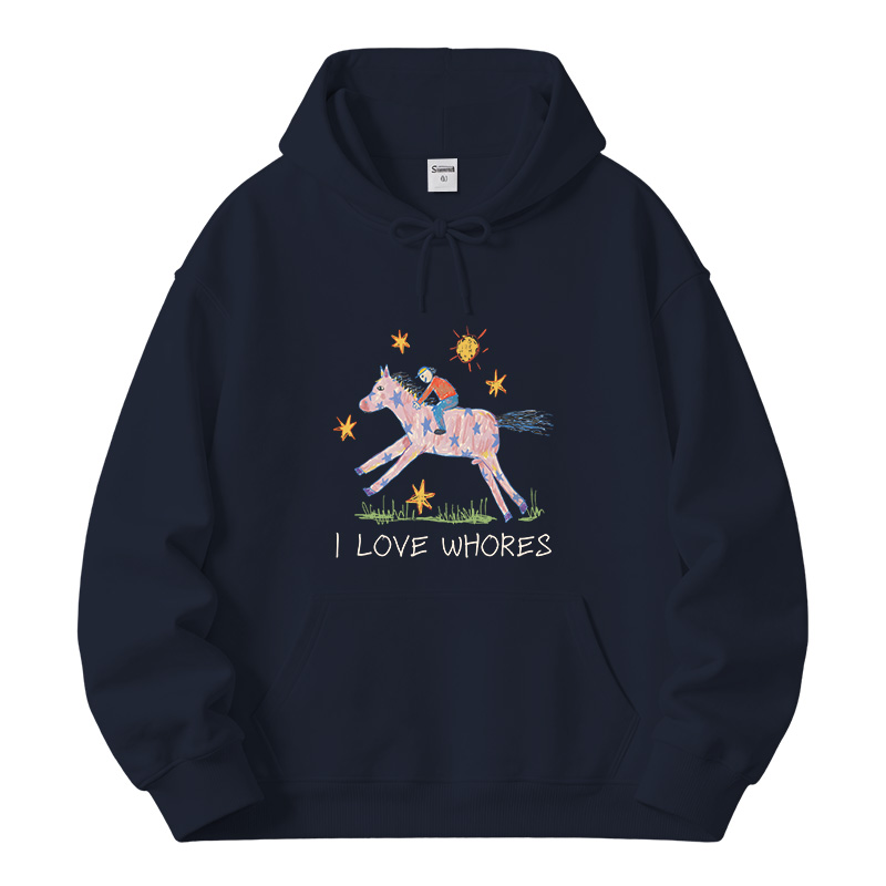 Tokyocanvas I Love Whores Fleece Lined Hoodie