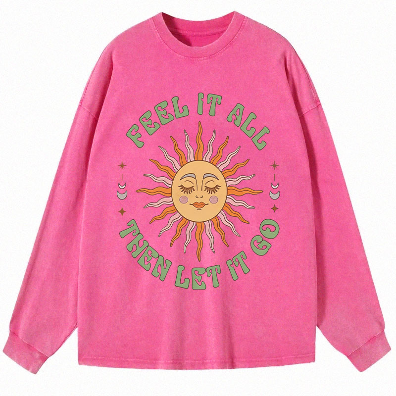 Tokyocanvas Breathe and Release Long Sleeve Washed T-Shirt