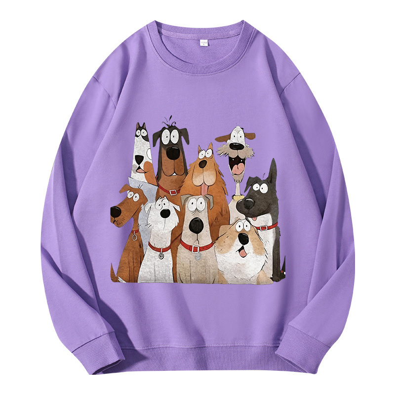 Tokyocanvas Funny Cute Dog Art Print Classic Sweatshirt
