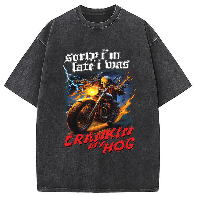 Tokyocanvas Sorry I'm Late Washed T-Shirt