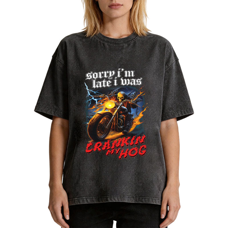 Tokyocanvas Sorry I'm Late Washed T-Shirt