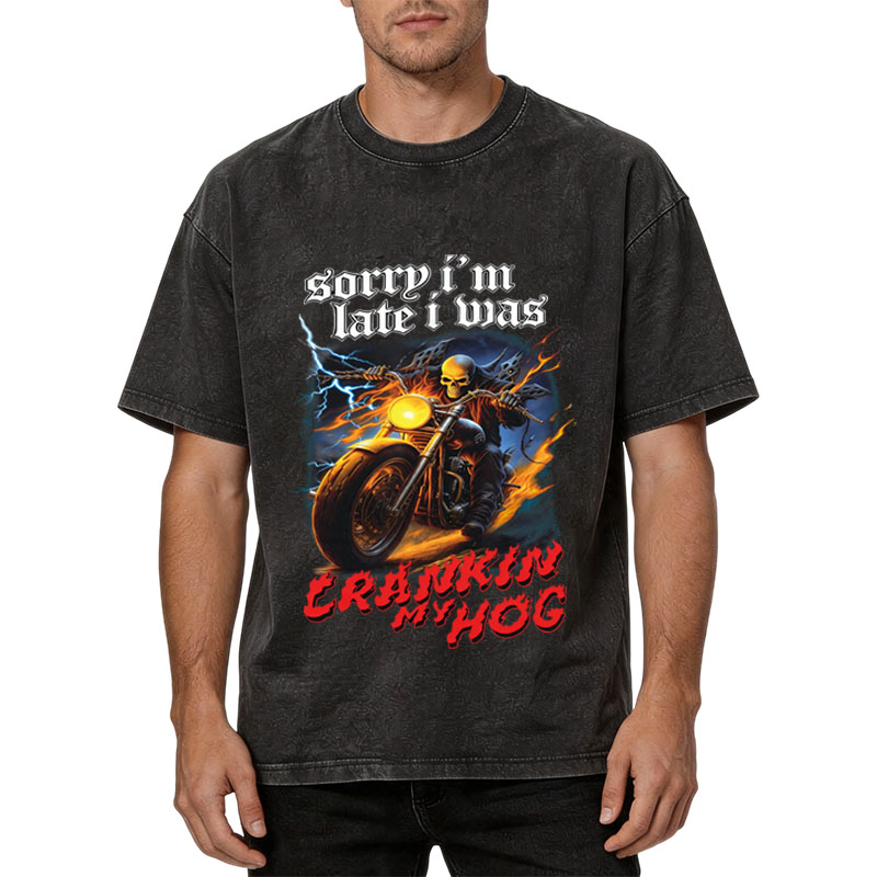 Tokyocanvas Sorry I'm Late Washed T-Shirt
