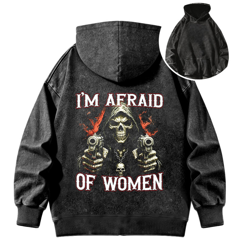 Tokyocanvas I'm Afraid Of Women Washed Hoodie