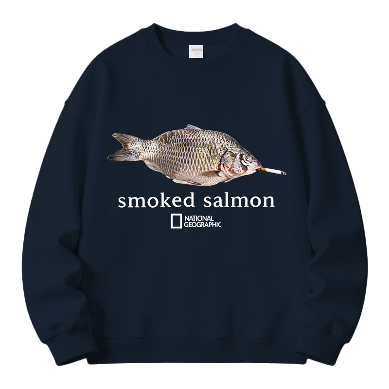 Tokyocanvas Smoked Salmon Fleece Lined Sweatshirt