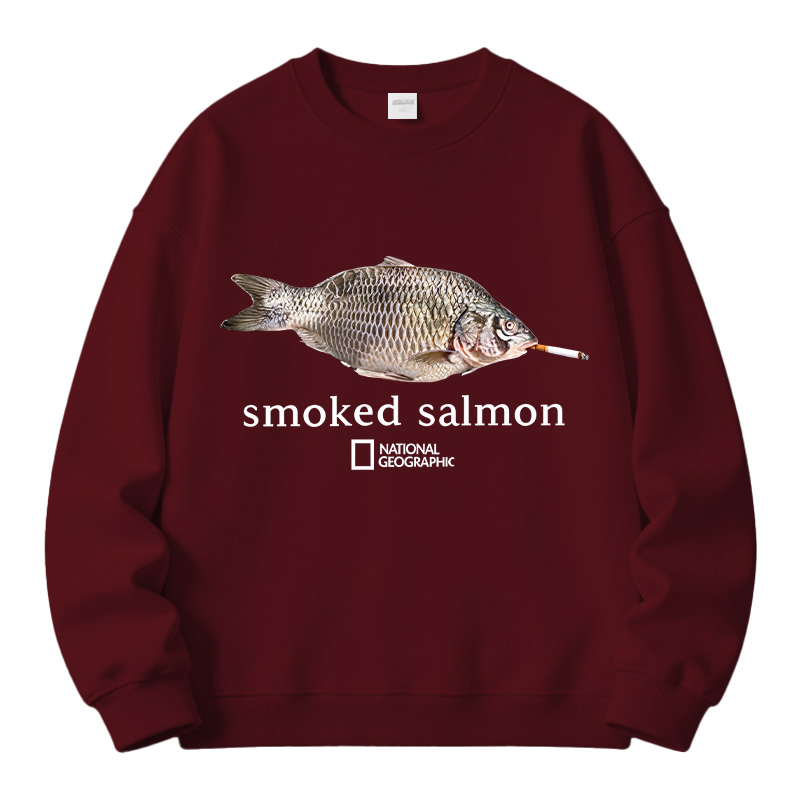 Tokyocanvas Smoked Salmon Fleece Lined Sweatshirt