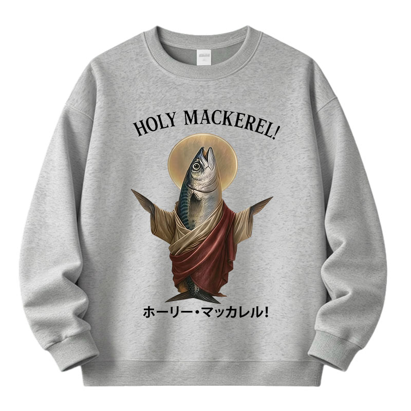 Tokyocanvas Holy Mackerel Fleece Lined Sweatshirt