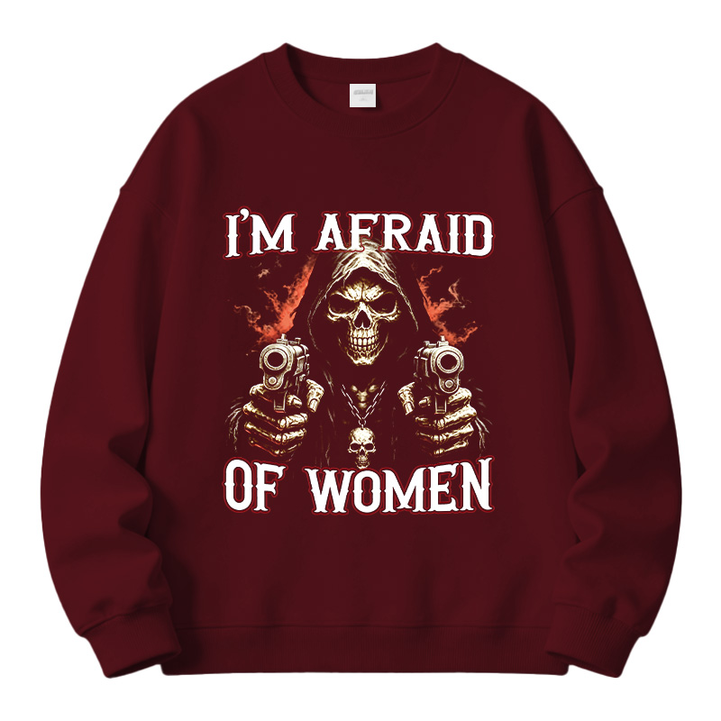 Tokyocanvas I'm Afraid Of Women Fleece Lined Sweatshirt