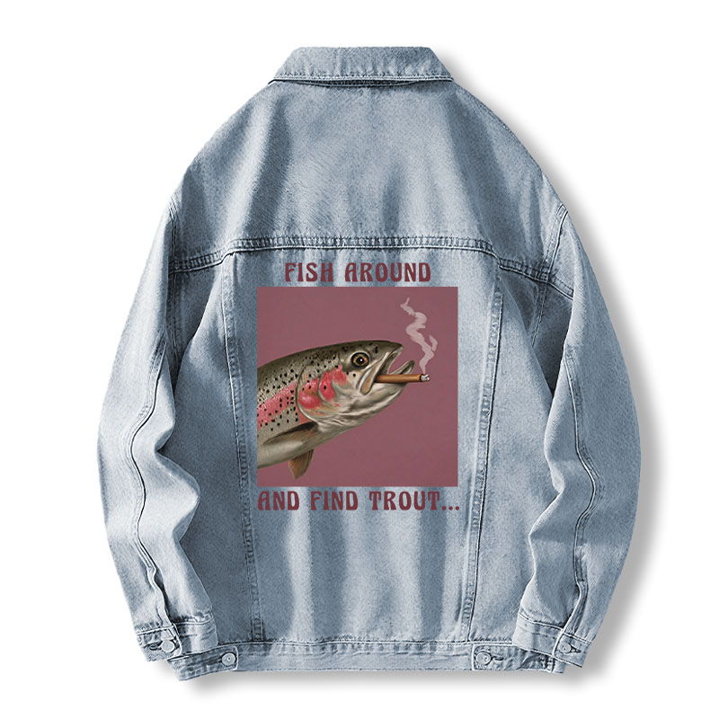 Tokyocanvas Smoking Trout Jean Jackets
