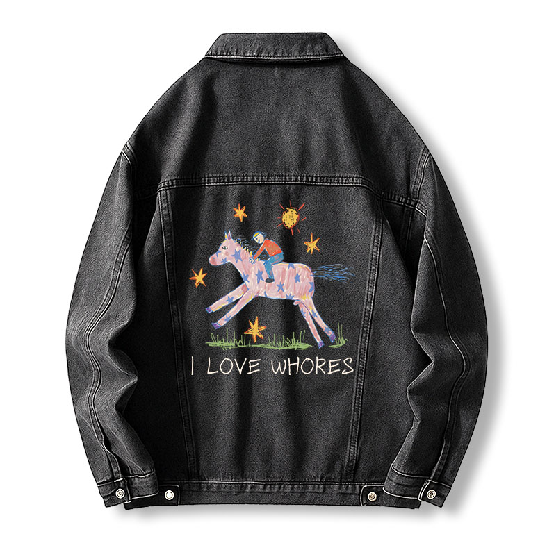 Tokyocanvas I Love Whores Jean Jackets