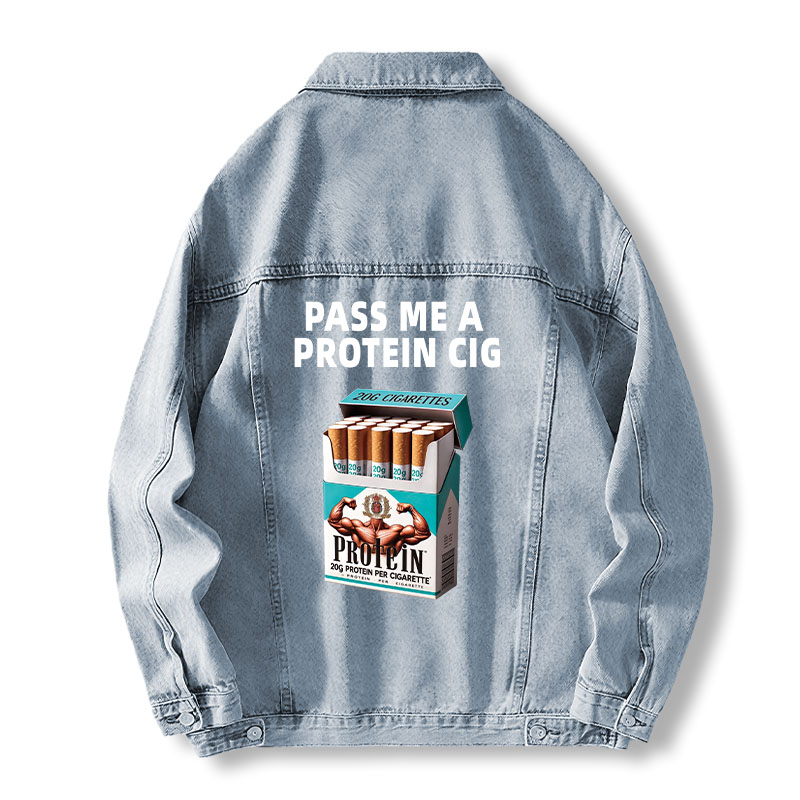 Tokyocanvas Pass Me A Protein Jean Jackets
