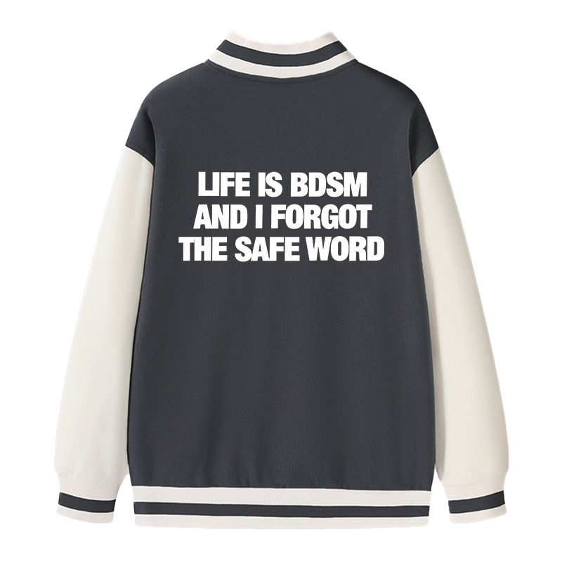 Tokyocanvas Life Is BDSM Varsity Jacket